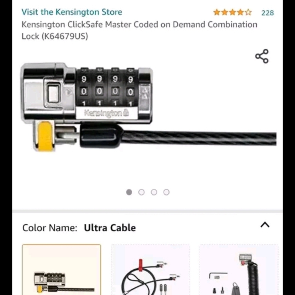 🆕️Kensington Safe Lock